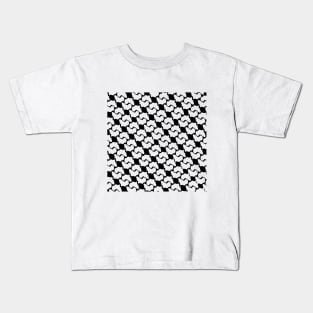 Shape of Africa in Geometric Pattern Kids T-Shirt